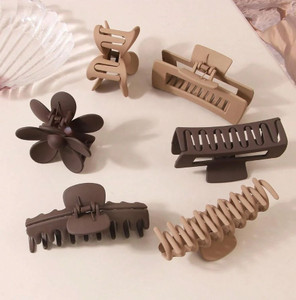 SZN Premium Matte Hair Claw Clip (Pack of 6) - Image 6