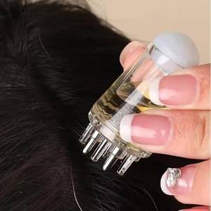 MANIBAM IMPEX Hair Scalp Ball Root Comb for Scalp Hair Growth Hair Oil applicator Bottle hair combo