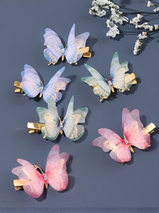 CHIKICHOO Hair Perfection: Pack of 6 Trendy Butterfly Clips Hair Clip