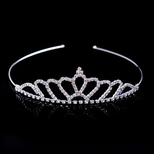 Orama Silver Crystal Tiara Crown Headbad Princess Rhinestone Crown Hair Accessory 647 Hair Accessory Set