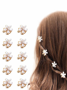 Myra Collection Mini Pearl Claw Clip Retro pack of 12 Hair Clip