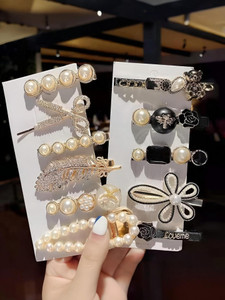 BlissBeautyBar Korean Style Hair Clips, Pins Hair Accessories For Women And Girls [Pack of 11] Hair Clip