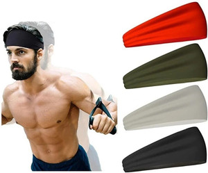 Alipzone Mens Headband - Running Sweat Head Bands for Sports - Athletic Sweatbands Head Band