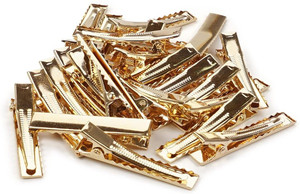 louis india 50pc Alligator Hair Pins Clips Accessories for Making DIY Bows Pins for Women Hair Clip