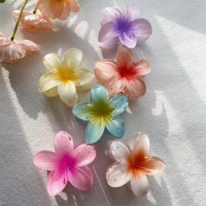 Dreamish Hair Accessories Flower Petal Floral Design Hair Styling Claw Clutcher Clips (Pack of 6) Hair Claw