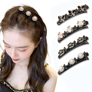 HASTHIP Hair Braid Pearl Hair Clip for Girl Magic Hair Claw Clips Hair Hair Clip
