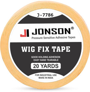 Newlo Jonson Yellow Wig Fix Tape 20 Yards Double Saided Cloth ( Cotton ) Tape Hair Accessory Set