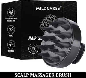 Mildcares Scalp Hair Growth & Dandruff Removal Hair Head Soft Silicone Scrubber Brush For Shampoo To Reduce Dandruff & Massager
