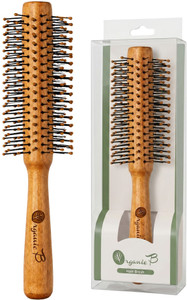 Organic B Wooden Hair Roller Brush| Nylon Droplet Bristles
