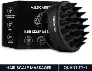 MildCares Hair Scalp Massager Brush | Soft Silicone Scrubber for Hair Growth Dandruff Care