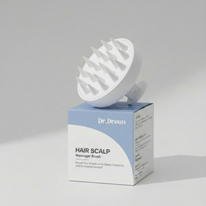 Dr.Droun Scalp Massager Brush With Soft Silicon Bristles For Men & Women