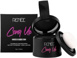 Renee Cover-Up Hair Powder, Helps Cover Grey Roots & Bald Spots Instantly Pigmented 4g , Black