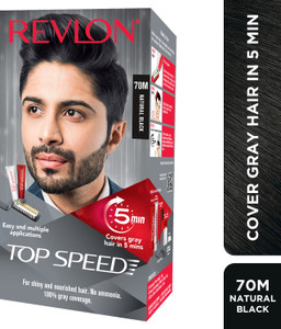 Revlon Top Speed Hair Color Man , Natural Black 70M