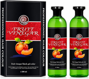 SOMIYO Fruit Vinegar Hair Gel Color Natural Black Colour , BLACK