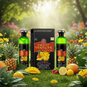 Bluezoo Fruit Vinegar Hair Color 500ml*2 Black - Image 5