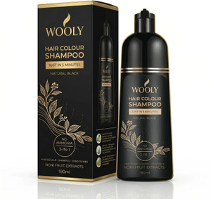Wooly Instant Hair Color Shampoo 180ML , Black