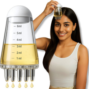 SlimAura Hair Oil Applicator & Silicone Scalp Massager – Mini Head Massager Brush