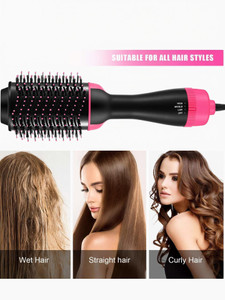 NKK TRADERS 4 in 1 Electric Hot Air One Step Hair Blow Dryer Comb Volumizer Brush