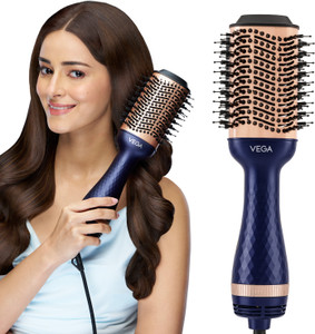 VEGA Pro Volumizer Hair Blow Dryer, 3 in 1 Hot Air Brush Volumizer, Straightener Hair Dryer