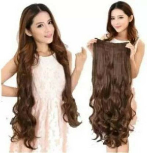 Views Stylish Curly Natural Brown  Hair Extension