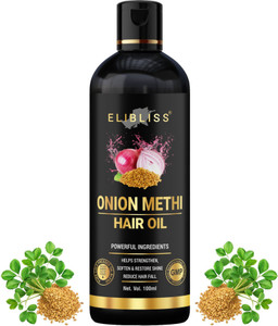ELIBLISS Onion Methi Hair Oil for Hair Growth, Hair Fall Control & Scalp Nourishment Hair Oil