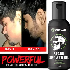 Chevar beard oil Advanced Beard Growth Oil For Men(SLS & Parabean Free)Beard Oil Hair Oil