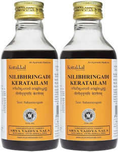 Kottakkal ayurveda AVS Nilibhringadi Tailam 200ml Pack of 2 Hair Oil