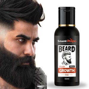 smartdrops Beard Growth Tonic & Gummies (30 Days Pack) | Thickens & Improves Beard Density Hair Oil