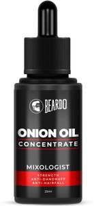 BEARDO Onion Oil Concentrate for Hair growth, beard Growth and Hair Fall Control (25 ml) | Natural | Non-sticky, Non-greasy | Controls Hairfall, Promotes Hair Growth Hair Oil