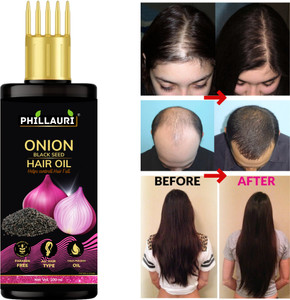 Phillauri Black Seed Onion - WITH COMB APPLICATOR  Hair Oil