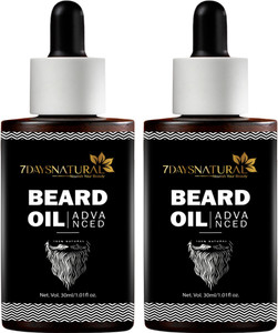 7days natural Beard Growth Oil For Smooth Shiny Black Hair with Natural Ingredients Hair Oil