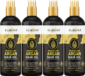 ELIBLISS Moroccan Argan Hair oil With Comb Hair Oil