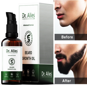 Dr. Alies Professional Premium Beard Growth Oil for Strong and Healthy Beard Growth - No SLS, No Paraben Hair Oil (30 ml) Hair Oil