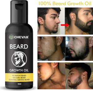 Chevar Beard OIl (100% Hair Growth) for Healthy Strong beard specially for Men Beard Hair Oil