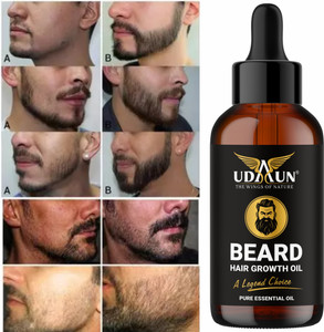 Udaun Beard Oil for Beard Hair Growth and Moustache for Men with ingredients. Hair Oil