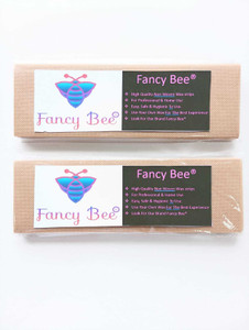 Fancy Bee Waxing Strips for Hair Removal Plain Disposable Brown Color Wax Strips Easy & Safe Wax Strips Paper Non-woven Body Hair Removal for Men and Women (72 Strips, Set of 2) Strips (72 Strips, Set of 2) Strips