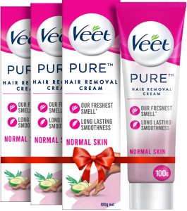 Veet Pure Hair Removal - Normal Skin Cream 100g,Set Of 3 Cream