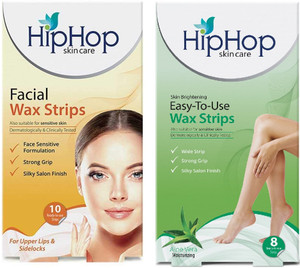 HipHop Skincare Facial Wax Strips & Aloe vera Body Wax Strips Strips