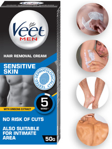 Veet Men Hair Removal Cream Sensitive Skin 50g - Image 1