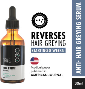 ThriveCo Anti-Grey Hair Prime Serum | Promotes Melanin, Reverses Premature Hair Greying