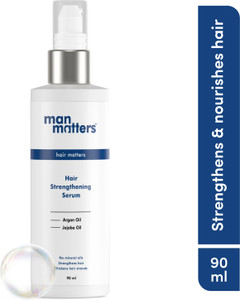 Man Matters Hair Strengthening Serum | Argan Oil, Jojoba Oil | Non-Sticky, Anti Frizz