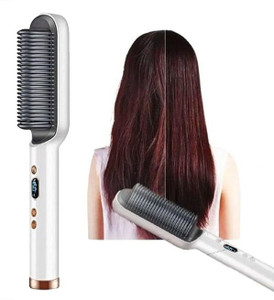 Tadatmay Hair Straightening Brush Fast Heating Ionic Care Comb with 5 Heat Settings Beautiful, Confident Hair Comb for Men & Women Hair Straightener