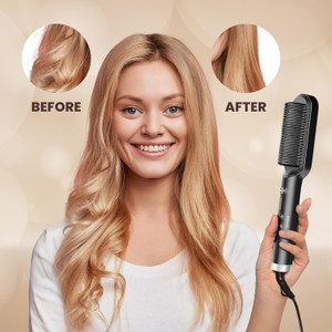 Mintfox Portable Electric Hair Straightening Brush for Women Hair Straightness for male & women Hair Straightener