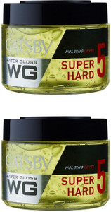 GATSBY Japan Water Gloss - Super Hard, (Pack of 2) Hair Gel