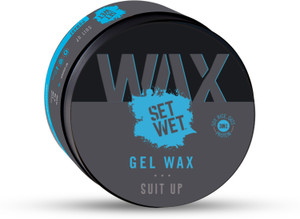 सेट वेट Hair Wax For Men - Gel Wax for Strong Hold, Perfect Slick & Shiny Wet Look बालों का वैक्स