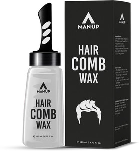 Man-Up Hair Comb Wax | 2-in-1 Men Hair Styling Gel with Comb | Long Lasting – 140ml Hair Gel