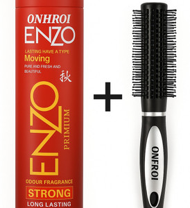 Onfroi ENZO Premium Strong Hold Hair Spray with Styling Brush | 420ml Hair Spray