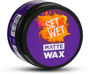 सेट वेट Hair Wax For Men - Matte Wax for Matte Look & Strong Hold, Restylable Anytime बालों का वैक्स