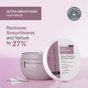 BARE ANATOMY Ultra Smoothing Hair Mask | Smoothens Hair | For Dry & Frizzy Hair