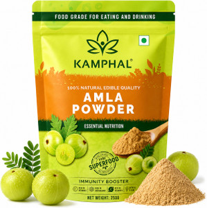 Kamphal Amla Powder for Drink, Hair Care, Eating (250 g) - Image 1